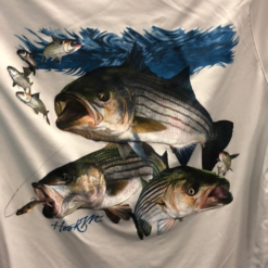 Shirts Bimini Bay Outfitters Striped Bass Long Sleeve Performance Shirt