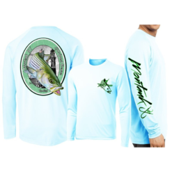 Shirts David Dunleavy Montauk Striped Bass Long Sleeve Performance T-Shirt
