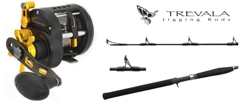Conventional Combos Penn Fathom FTH15LW Levelwind Reel / Shimano Trevala TVC66MH Jigging Rod Combo 3 Conventional Combos Penn Fathom FTH15LW Levelwind Reel / Shimano Trevala TVC66MH Jigging Rod Combo