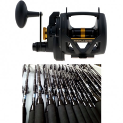 Offshore Combos Penn Squall SQL30VSW 2-Speed Lever Drag Reel / Sloopster F5 Standup Rod Combo