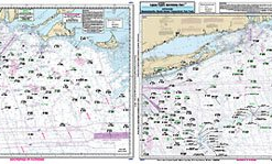 Maps / Charts Captain Seagull's Offshore Canyon Chart MA, RI, CT, NY Offshore Nautical Chart