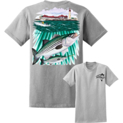 Shirts David Dunleavy Striper Lighthouse Short Sleeve T-Shirt